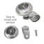 Núm vô lăng LACYESUK, Núm quay xoay 360 độ Universal Fit, Chất liệu ABS đa năng Tính năng la bàn Chức năng tăng cường vô lăng Bóng điều khiển xe