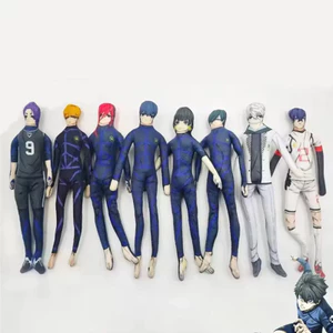 Khóa Xanh Sang Trọng Đồ Chơi Nhồi Bông Trò Chơi Anime Hình Búp Bê Xoắn Hình Isagi Yoichi Trang Trí Phòng Anime Ngoại Vi Sáng Tạo Quà Tặng