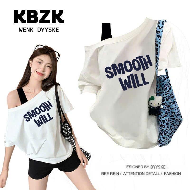 Áo phông thun cộc tay form dài rộng chất liệu cotton phối hình in kiểu dáng năng động XIMIMI SP422