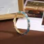 PYCOU Men Hoa Lắc Tay, Phong Cách Mạ Vàng Mở Vòng Tay, Vintage Nhiều Màu Sắc Handmade Dainty Trang Sức Nữ