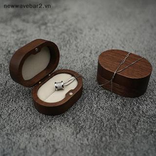 [Mới] Hộp đựng nhẫn cưới mộc mạc Đám cưới Valentine Lễ kỷ niệm đính hôn Hộp đựng nhẫn trang sức.