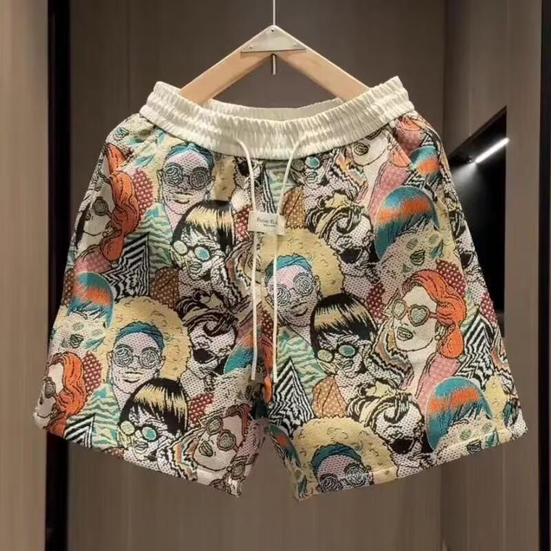 Quần short Jacqurd họa tiết đơn giản, thời trang cho mùa hè