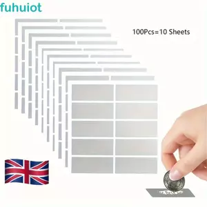 FUHUIOT 100 Miếng Dán Cạo Thẻ Trầy Xước, Dán Hình Chữ Nhật Dính Xước, Sáng Tạo Vui Nhộn Thẻ DIY Nói Câu Trả Lời Mật Khẩu
