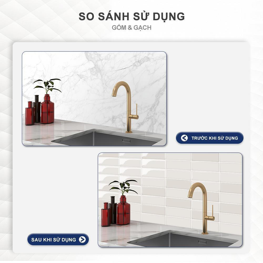 Nhãn dán gạch trang trí MORCART, kết cấu 3D, tự dính, thích hợp cho nhà bếp, phòng tắm, gạch ốp tường, chống bắn tung tóe, 25cmx25cm, có sẵn trong 1 chiếc