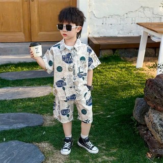 Set bộ quần áo mùa hè bé trai 18-52kg mẫu LỤA HÀN thoáng mát, chất liệu vải mềm mại, co dãn nhẹ. NL2