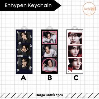 [BISA CUSTOM] Gantungan Kunci Photostrip  Member Foto Strip Keychain Keyring Akrilik Ganci - Jungwon, A