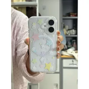 BANCA sao Miffy thỏ cho iPhone1617promax hút từ trường hợp iPhone15141312