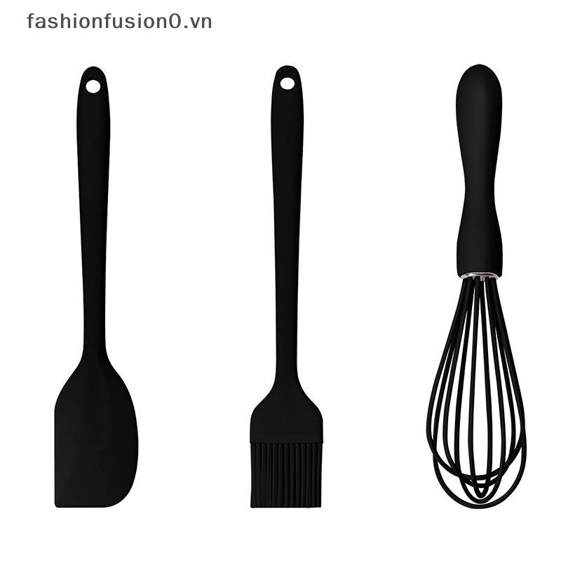[FHF] 3 Cái / bộ Bộ Nướng Bánh Silicon Kem Thìa Cạp Nhà Bếp Hộ Gia Đình Đánh Trứng Thịt Nướng Dầu Bàn Chải Tiện Ích Đồ Dùng Nhà Bếp MỚI