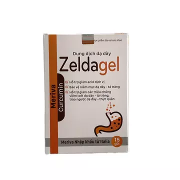 Gel dạ dày Zeldagel (hộp 15 gói) hỗ trợ giảm các triệu chứng viêm loét dạ dày tá tràng, trào ngược dạ dày