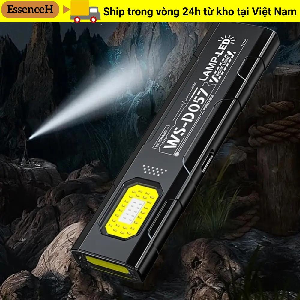 Đèn Pin Mini ESSENCEH LED Di Động Hút Từ, Nguồn Điện Kép Có Thể Sạc Lại