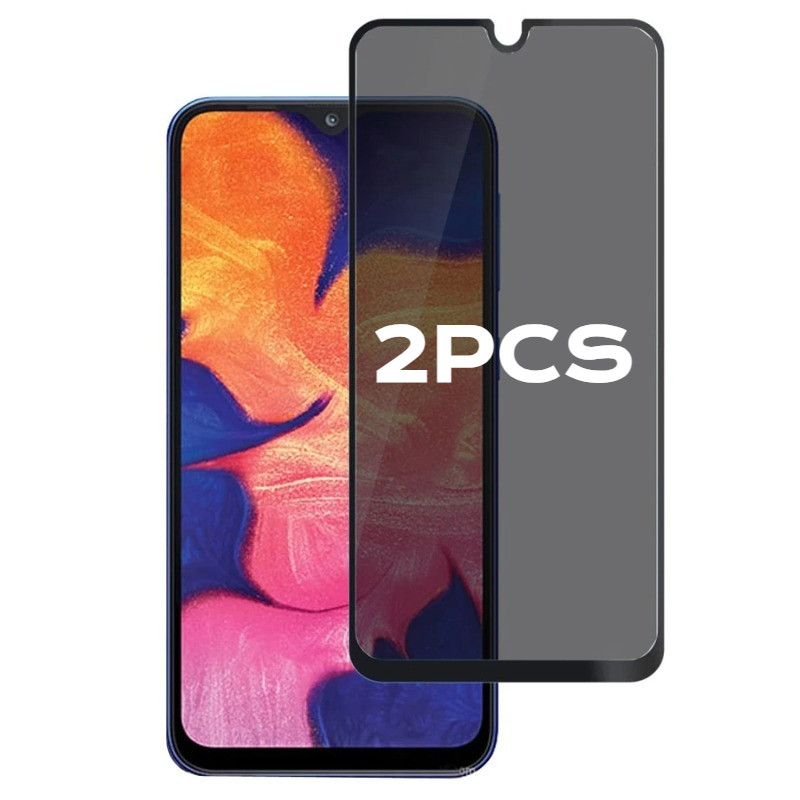 2 Chiếc Trong Suốt Cạnh Đen Kính Phim Cho Samsung Galaxy A11 A10s A10e A10 HD Bảo Vệ Màn Hình Điện Thoại Cho Galaxy A04s A04e A04 A03s A03 A02 A01 Phim Kính Cường Lực Cạnh Đen Chống Gián Điệp