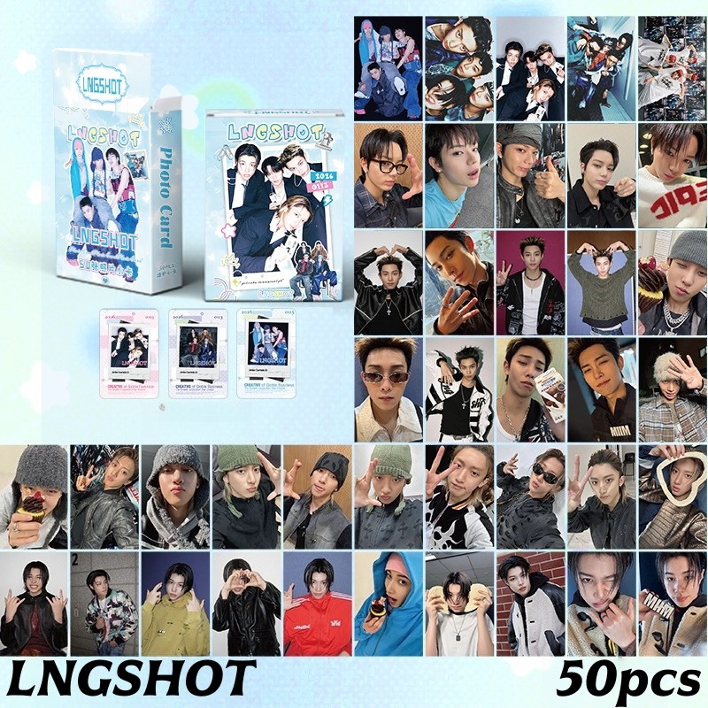 50-92 Cái / hộp LNGSHOT SHOT CALLERS Album Laser Photocards DEBUT