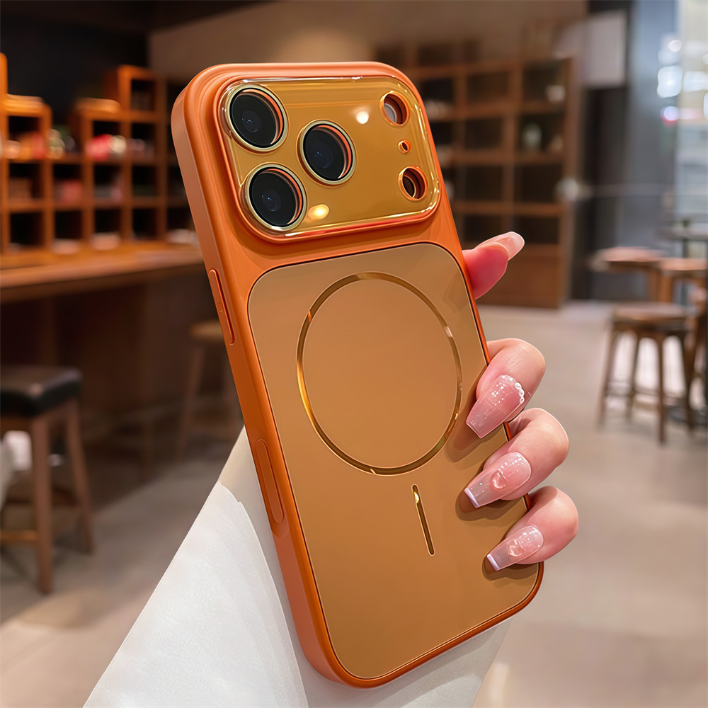 Ốp điện thoại từ tính AG chất lượng cao cho iPhone 17 Pro Max 13 14 15 16 pro max Ống kính bảo vệ Camera Vỏ mềm Vỏ bảo vệ điện thoại