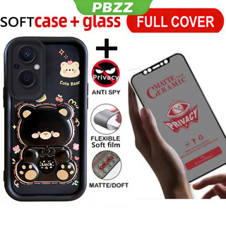 Ốp kính cường lực chống riêng tư bằng gốm 2026 cho OPPO Reno 7Z 5G RENO 7 Z 5G Reno 8z 5g reno 7 4g vỏ điện thoại Vỏ thiết kế mới thẩm mỹ có giá đỡ JTMTFXX03