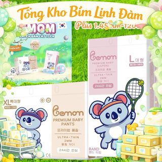 [Sàn trợ giá 30k- mã live 300k]Tã Bỉm Dán Quần Bemom Nội Địa Hàn Cho Bé,Thấm Hút,Mềm Mỏng,Có Vách Ngăn Chống Tràn đủ siz