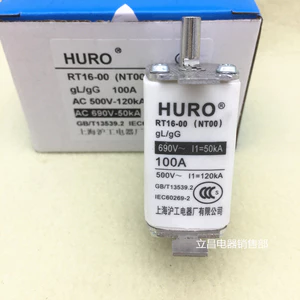 Cầu chì Hugong Thượng Hải RT16-00 NT00 20A 25A 32A 40A 50A 63A Cầu chì 690V26031608