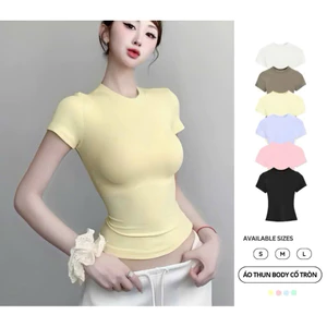 Áo Thun Ôm Body Cotton Mịn Co Giãn gb33