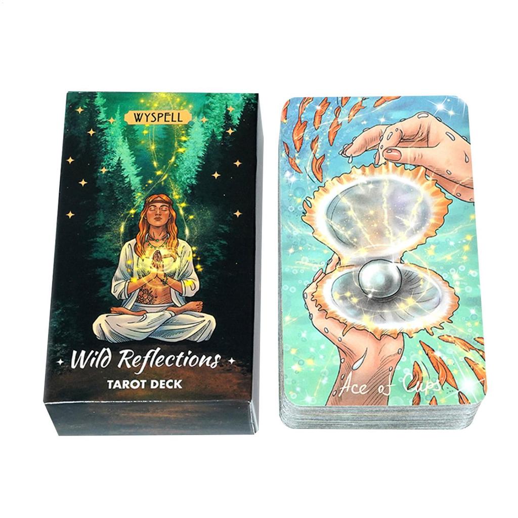 Wild Reflections Tarot Oracle Cards Phiên bản đầy đủ tiếng Anh Thẻ Tarot Bí ẩn Bói toán Dụng cụ thẻ saixit2vn