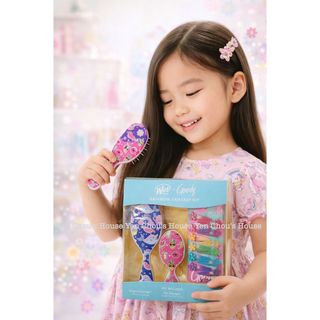 SET LƯỢC & KẸP TÓC WET BRUSH + GOODY RAINBOW FANTASY KIT 🌈