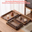 Khay Gỗ Tre DAYBREAK, Có Tay Cầm Khay Bảo Quản Thực Phẩm Hình Chữ Nhật, Khay Trang Trí Màu Tráng Miệng Pallet Phòng Tắm