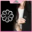 MYPANDA Trâm cài hoa kim cương giả tinh tế, phù hợp trang sức đám cưới.