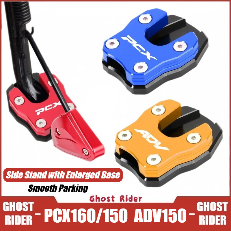 DÀNH CHO XE HONDA PCX160 PCX150 PCX125 ADV150 Xe Máy Bên Đứng Phóng To Chân Đế Miếng Lót Nối Dài Tấm Hỗ Trợ