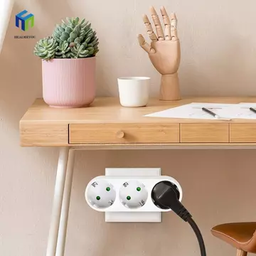 Ổ cắm chuyển đổi ổ cắm HEALMEYOU, Bộ chuyển đổi ổ cắm 1 đến 2 chiều 1 đến 3, Bộ chuyển đổi ổ cắm 16 A 250 V AC Cửa an toàn 10 A 16 A Ổ cắm chuyển đổi phích cắm điện