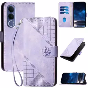 YJD Ốp Lưng Cho Vivo V70FE Thiết Kế Bướm Nhỏ Thẻ Da Solots Dây Đeo Tay TPU Mềm Chống Rơi Vỏ Điện Thoại