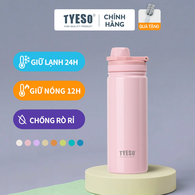 Bình giữ nhiệt TYESO dáng thể thao với thép không gỉ hai lớp tumbler bottle TS-8709C/TS-8709C/TS-8724/TS-8725