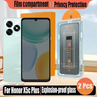 1- 2 Miếng Dán Đơn Giản Kính Cường Lực Chống Gián Điệp Bảo Vệ Màn Hình Riêng Tư Cho Honor X5c Plus X6c 4G X7d X9d X7c X5b Bảo Vệ Flim