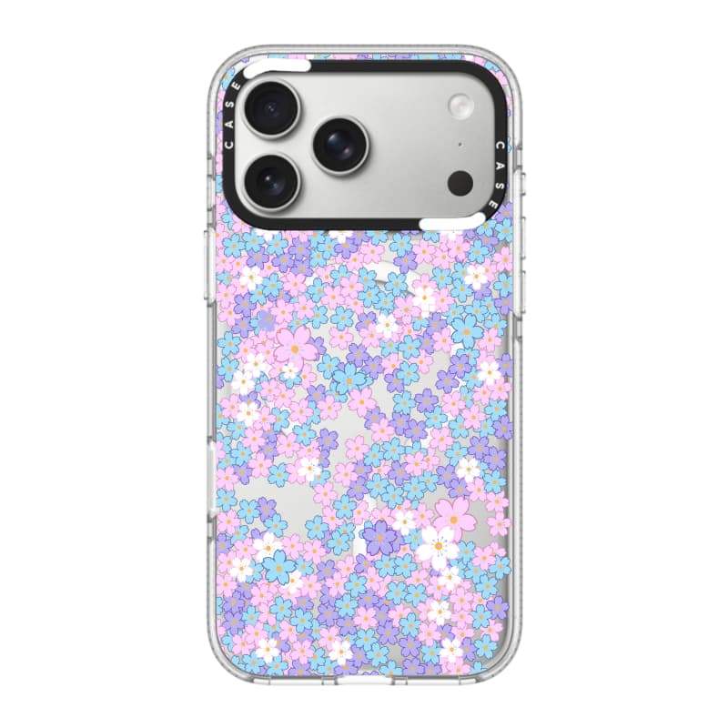 CASECASE X Ốp điện thoại hoa nhỏ đầy màu sắc HỒNG CAMERA PHIÊN BẢN RING Tác động Vỏ hút từ tính trong suốt cho iPhone 17 / 16 / 15 / 14 / 13 Pro Max Air với bao bì cao cấp