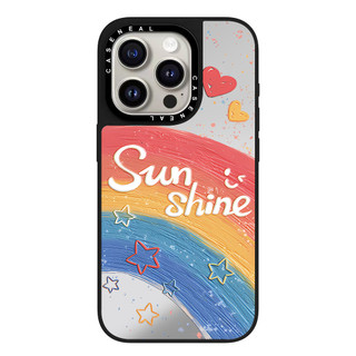 CASENEAL Rainbow Clouds Vỏ Điện Thoại Gương Chất Lượng Cao Thích Hợp Cho iPhone 17ProMax 17pro 17 air 16promax 16 15promax 15 14promax 13 13promax Ốp Lưng Cứng Chống Rơi Thời Trang