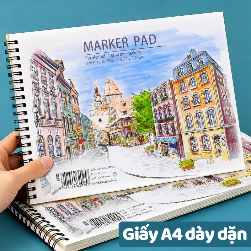 Vở Vẽ Phù Hợp Cho Học Sinh Mỹ Thuật, Với Chất Liệu Giấy Dày Cao Cấp, Có Đầy Đủ Các Kích Thước Như A4 Và A5