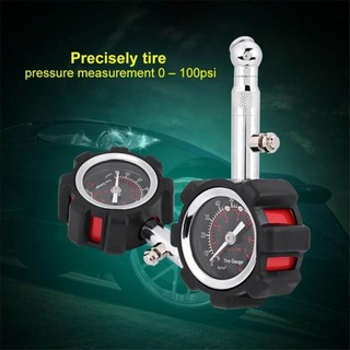 Máy đo áp suất lốp xe hơi 100psi có nút reset Đồng hồ đo áp suất lốp، Thiết kế nhỏ gọn, bơm lốp định kỳ