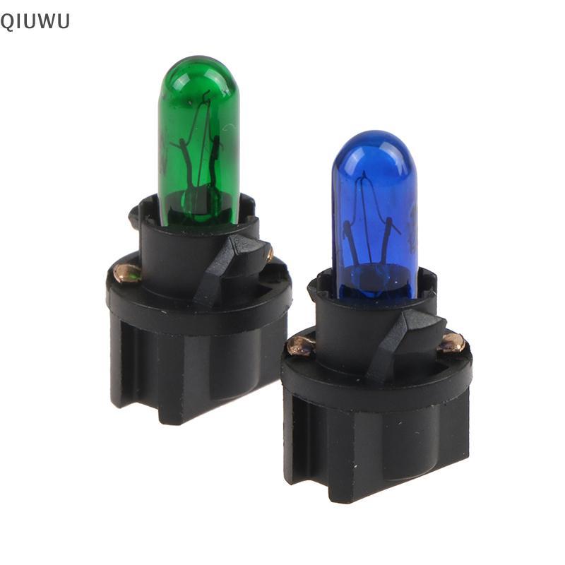 QIUWU 10 Chiếc T5.5 Bóng Đèn Led W1.2WCar Đèn Nội Thất Bảng Điều Khiển Làm Nóng Chỉ Báo Nêm Dụng Cụ Tự Động Đèn Điều Hòa Không Khí Đèn12V.