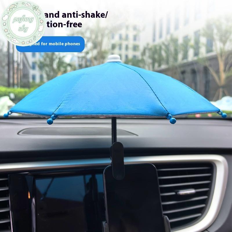 PUSKY Ô Dù Điện Thoại Di Động Uốn Linh Hoạt, Ống Kim Loại Có Kẹp - Chống Nắng & Mưa