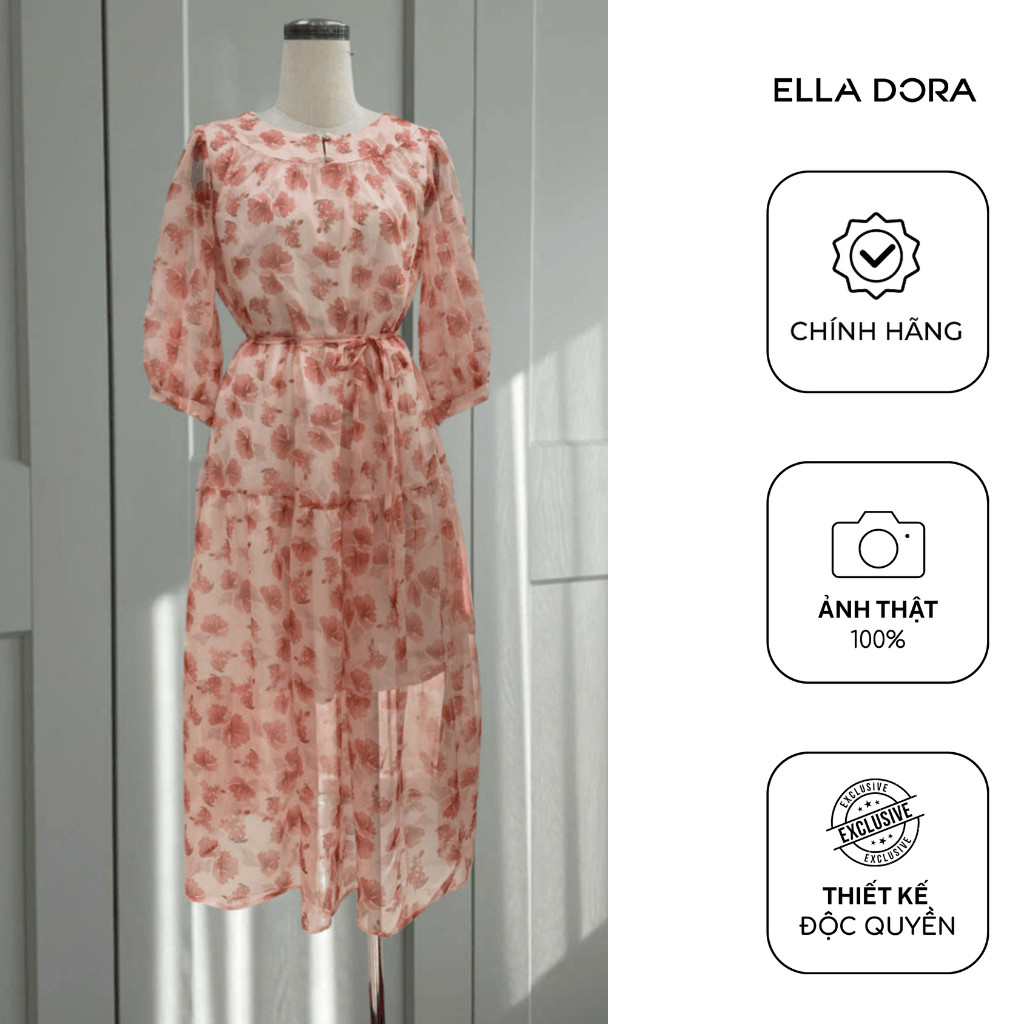 Đồng giá đầm nữ ELLA DORA phong cách nữ tính thanh lịch lẻ size 6 [M99K]