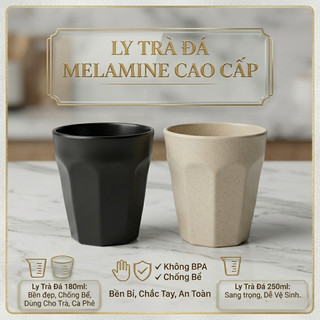 Ly trà đá nhựa Melamine kích thước Ø8.6 x 9.2cm 4 màu - Phương Trang