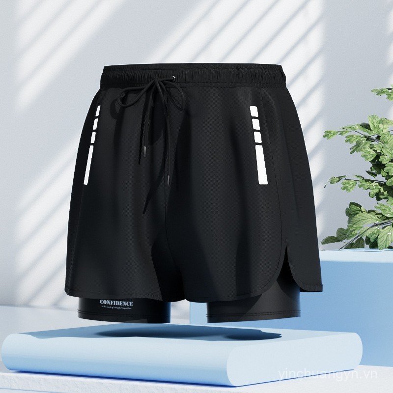 Quần bơi boxer nam chống trầy xước, size lớn, mẫu mới, dành chopool và onsens chuyên nghiệp