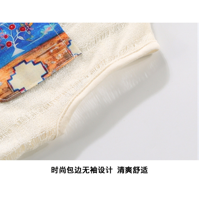 Bộ Áo Vest Không Tay Trẻ Em Mùa Hè Phiên Bản Hàn Quốc Thời Trang Thường Ngày Mỏng Phong Cách Bé Trai Bé Gái 80-140 Size 7A7N