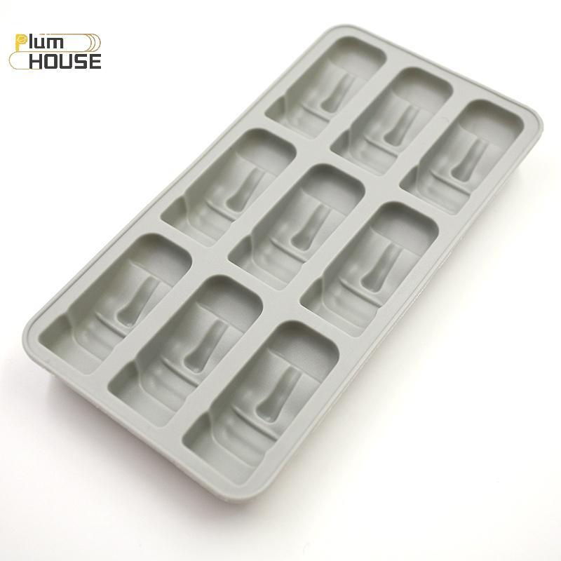 PlumHOUSE Đảo Phục Sinh Moai Tượng Đá Khay Đá Đá Viên DIY Khuôn Pudding Thạch Khuôn VN