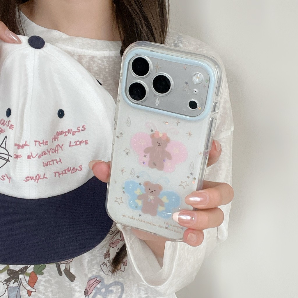 Ốp điện thoại búp bê nhỏ dễ thương cho iPhone 17 Pro Max 17 Air 16 Plus 15 Vỏ điện thoại chống rơi