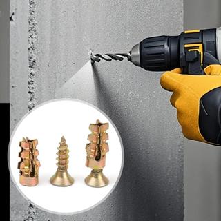 [Vận chuyển nhanh] Bu lông neo sắt mạ kẽm mở rộng bằng đá cho đá dày 15mm +, thiết kế lồng vào nhau với chất liệu chống rỉ sét, Bộ 5 / 10 / 20 để cải tạo gia đình
