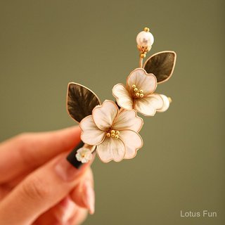 Mới! Trâm cài lụa nhung handmade, phụ kiện kẹp tóc phong cách cổ điển Trung Quốc