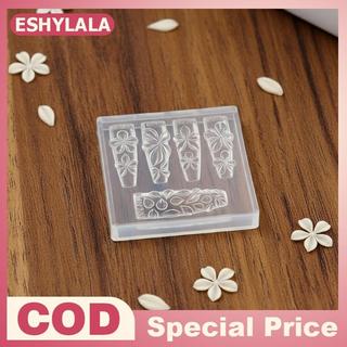 Silicone Nail Khuôn mẫu 3D Cánh hoa tái sử dụng cho trang trí móng tay nghệ thuật và sử dụng salon