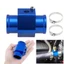 Ống nối nhiệt độ LACYESUK, Cảm biến nhiệt độ nước động cơ 28mm, Bộ chuyển đổi ống Đồng hồ đo nhiệt độ nước bằng nhôm chống oxy hóa màu xanh lam Đồ dùng đa năng
