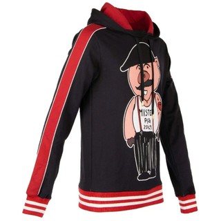 Áo Hoodie Dê Gà Lợn Dệt Bo Đỏ Double - Six Áo Nỉ Dày Dặn Dáng Rộng.