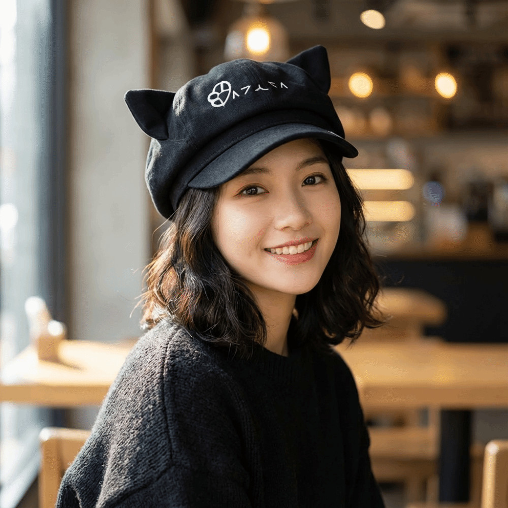 Mũ nồi FEDAOG tai mèo hoạt hình, thời trang hàng ngày cho mùa xuân thu