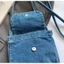 Túi đeo chéo ROLY, Túi vải Denim đa chức năng thông thường, Túi mua sắm đơn giản bền bỉ dành cho nữ