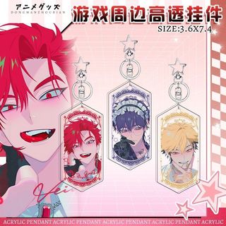 Link Clik Anime Keychain Women Charles Lucas Key Chain Bags Keyring Car Pendsnt Kids Friends Gift for Fan